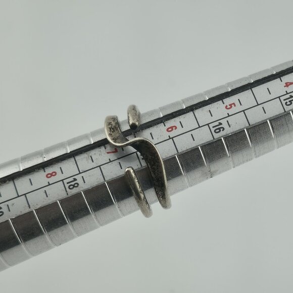 Ring Sterling Silver MCM MODERN contemporary Artisan Organic Minimalist Size 6.5 - Picture 2 of 11